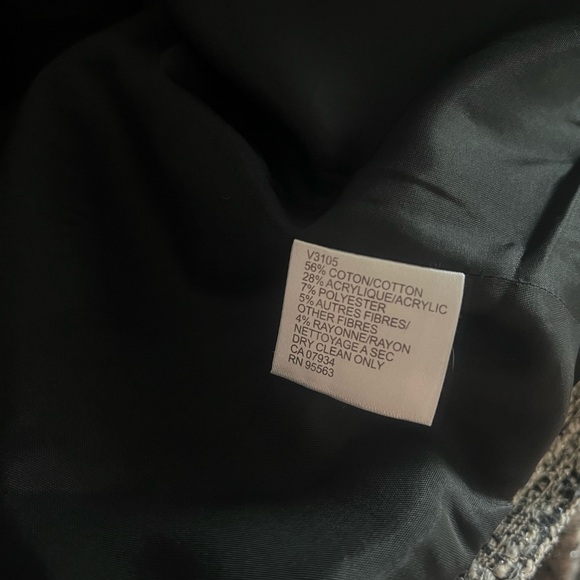 Simon Change metallic neutral beige open front long formal coat/blazer - Picture 9 of 9